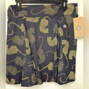 Dona Jo Gold & Black Panther Skort